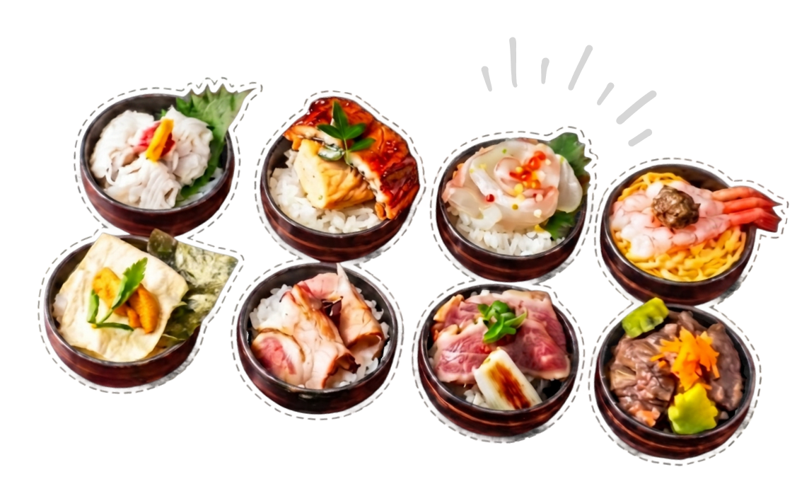 ご当地おちょこ丼
