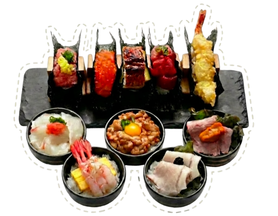 おちょこ丼&手巻きランチ